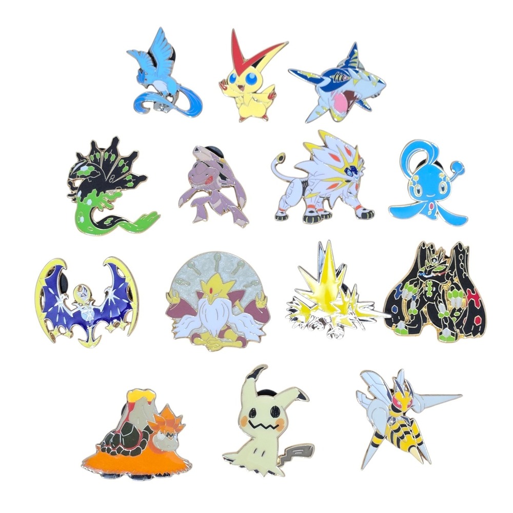 Pokemon Official Enamel Collector's Pins Authentic Lot 14 Beedrill Zygarde More